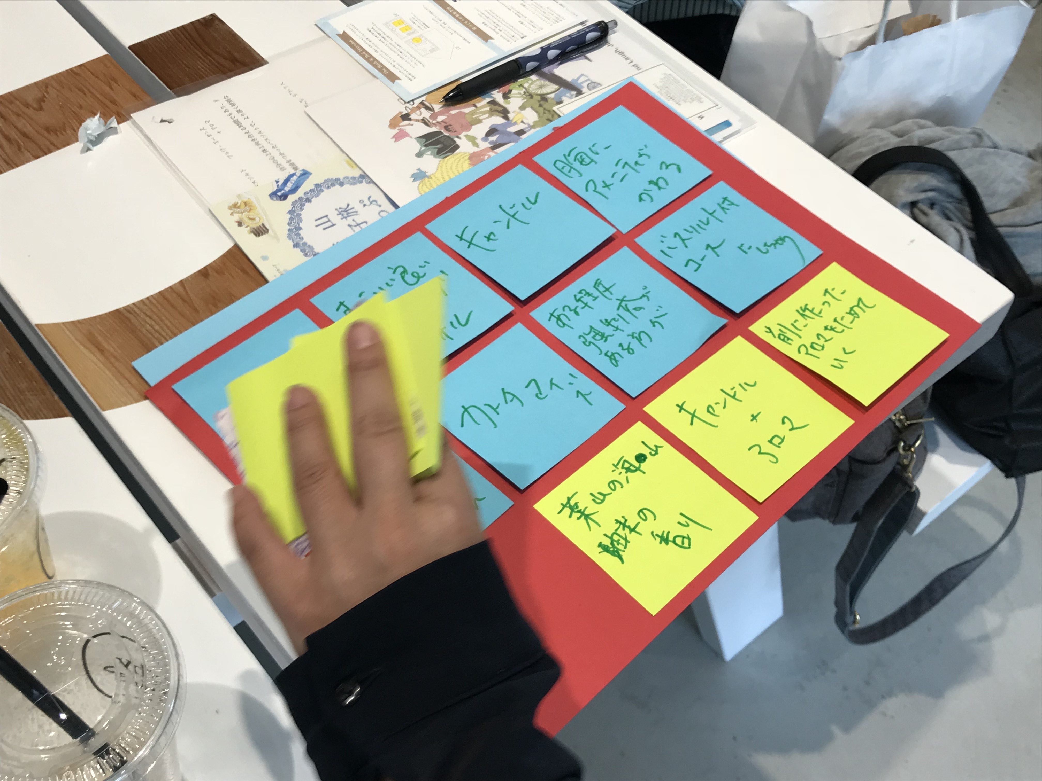 グループワークで出たアイデアを書き出していきます。